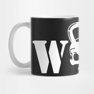 WOD Kettlebell Skull White Mug